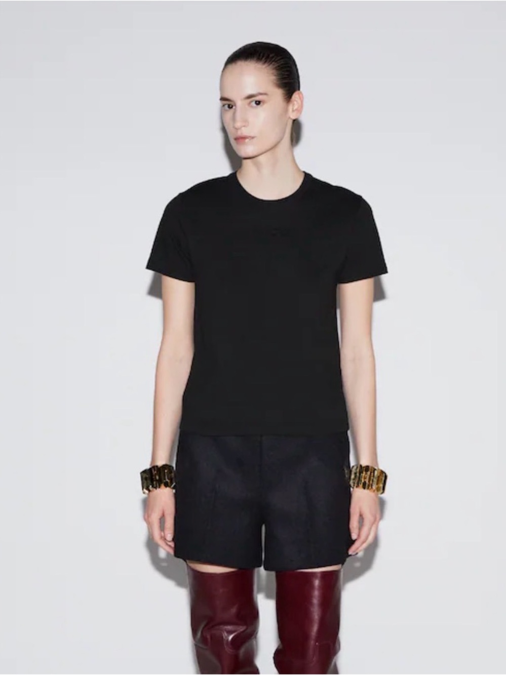 Gucci EMBROIDERED COTTON JERSEY T-SHIRT NWT